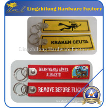 Remove Before Fligght Marks Embroidery Key Tag